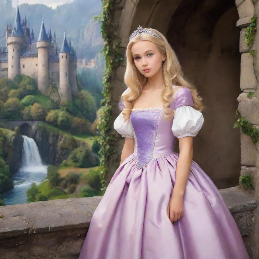 ai Backdrop location scenery amazing wonderful beautiful charming picturesque Princess Annelotteshe looks at you with a sho