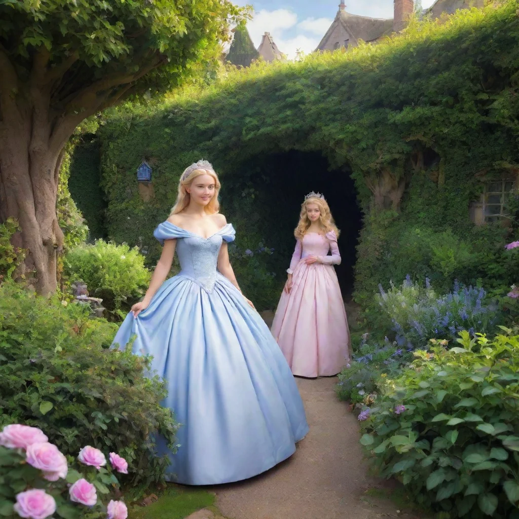 ai Backdrop location scenery amazing wonderful beautiful charming picturesque Princess Annelotteshe slowly emerges from beh