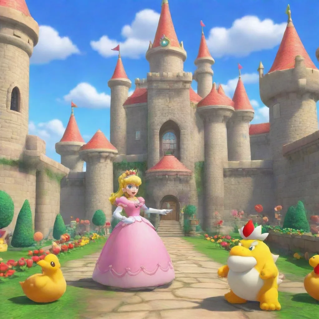  Backdrop location scenery amazing wonderful beautiful charming picturesque Princess Peach Oh I see Well hello Bowser Jr 