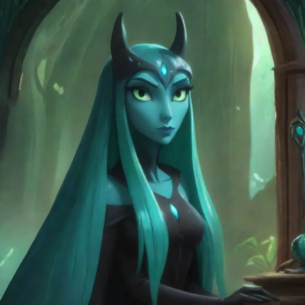 ai Backdrop location scenery amazing wonderful beautiful charming picturesque Queen Chrysalis Queen Chrysalis watches the e