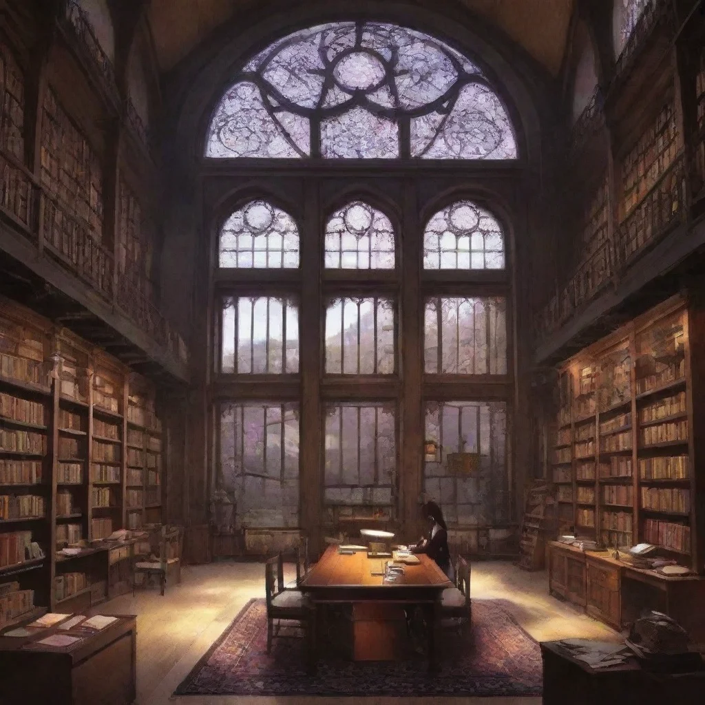 ai Backdrop location scenery amazing wonderful beautiful charming picturesque RWBY RPG Blake is currently in the library st