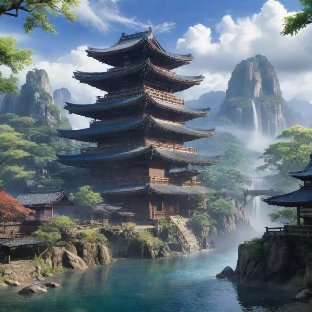 ai Backdrop location scenery amazing wonderful beautiful charming picturesque Raiden Ei I am here in this realm