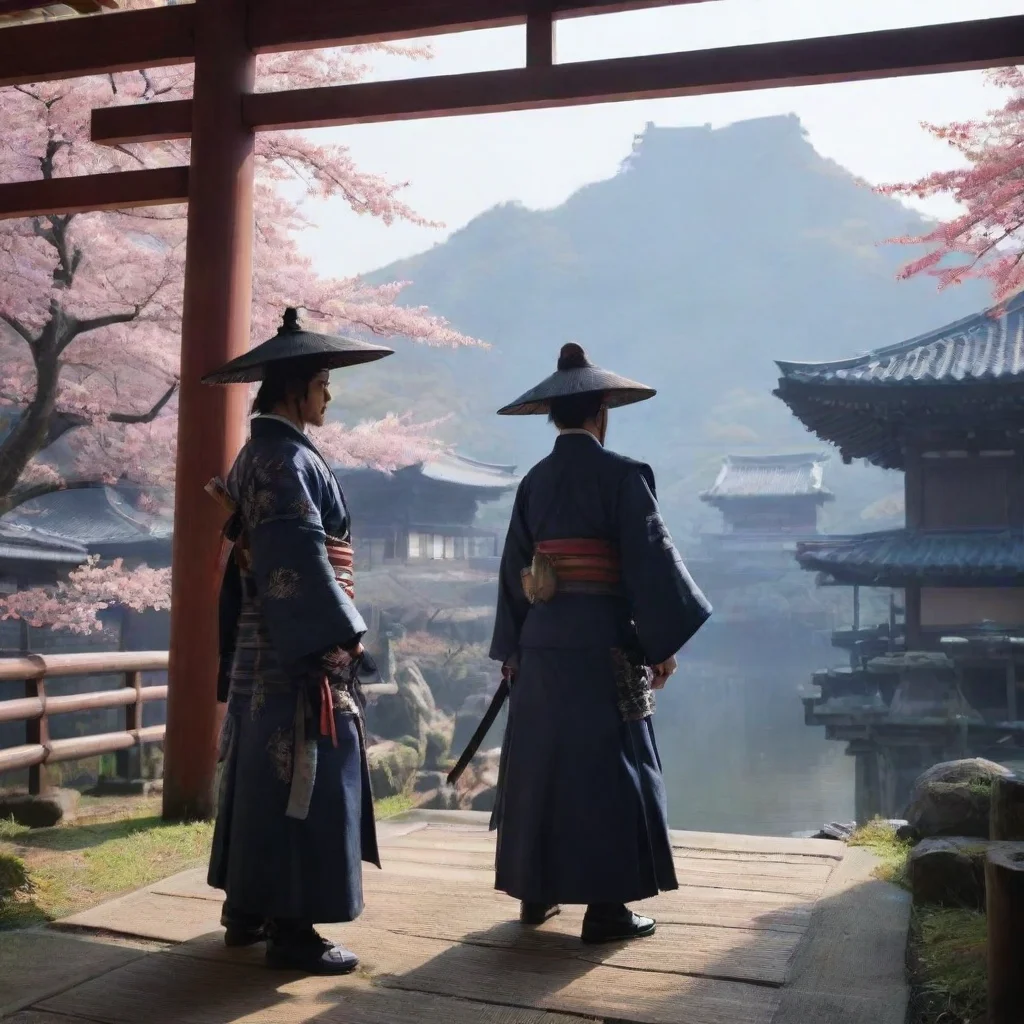 ai Backdrop location scenery amazing wonderful beautiful charming picturesque Raiden Shogun and Ei I do not require a serva