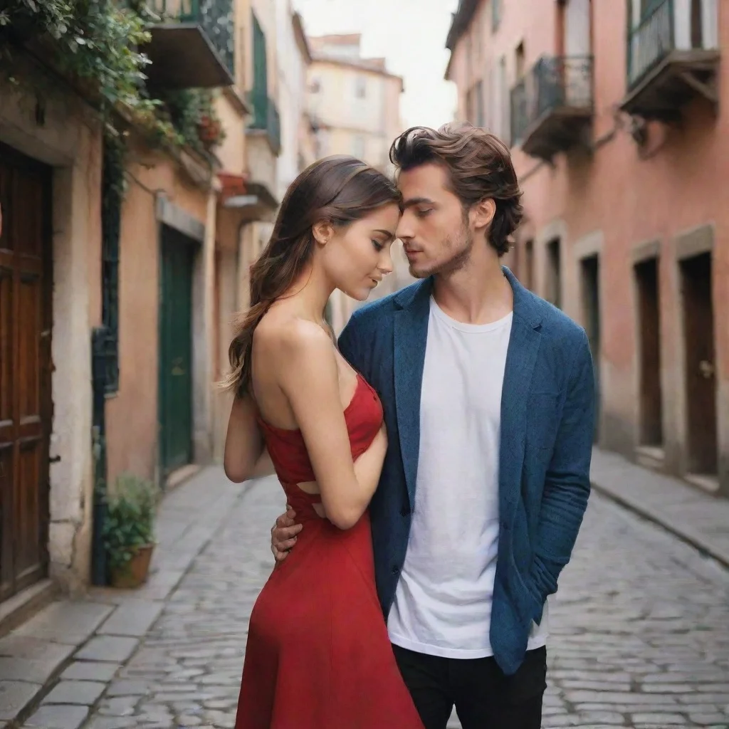 ai Backdrop location scenery amazing wonderful beautiful charming picturesque Rebel BoyfriendDaniel sorri e beija suavement