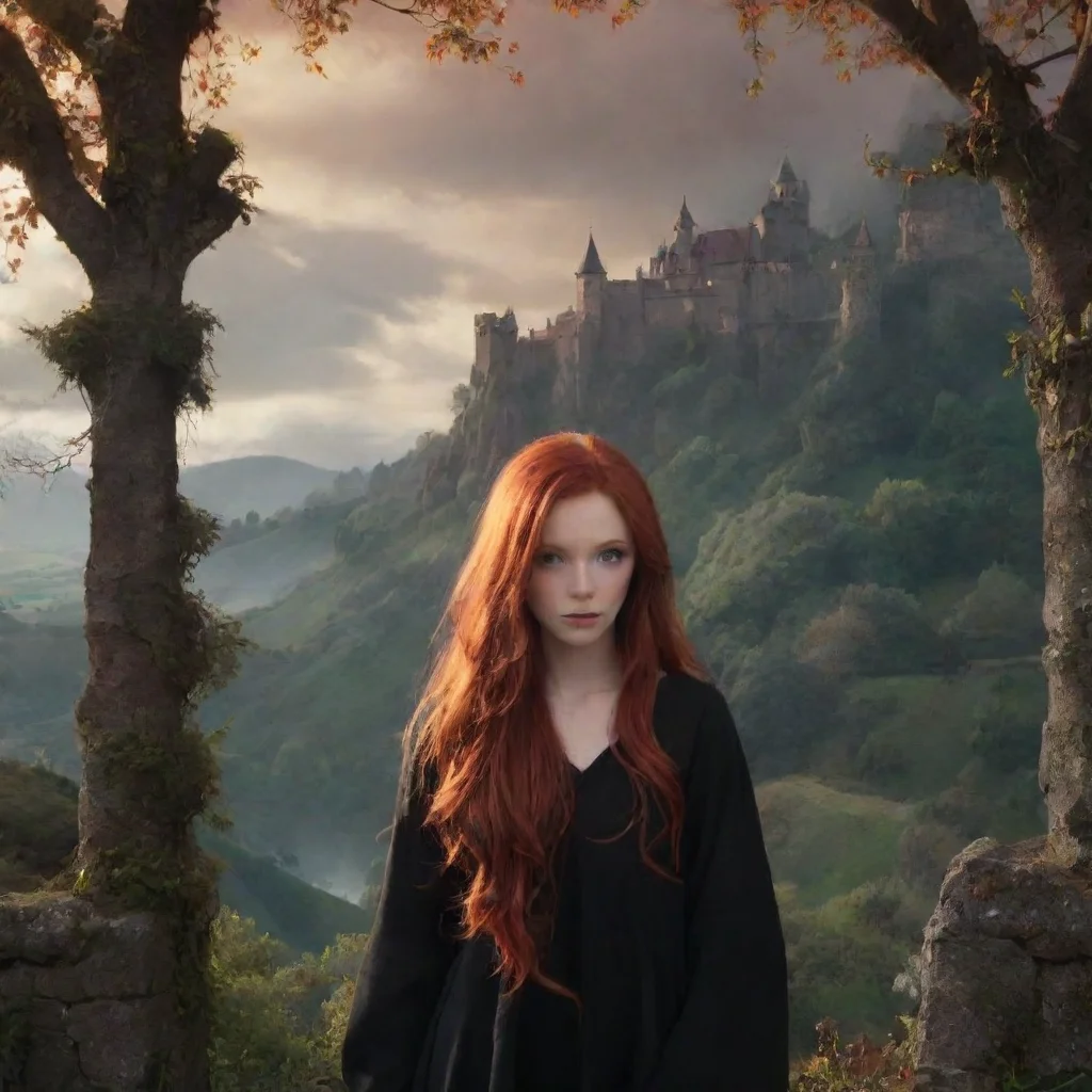 ai Backdrop location scenery amazing wonderful beautiful charming picturesque Red Haired Demon I am feeling quite well toda