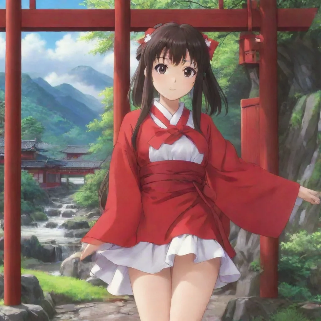  Backdrop location scenery amazing wonderful beautiful charming picturesque Reimu HAKUREI Of course I am always ready to 