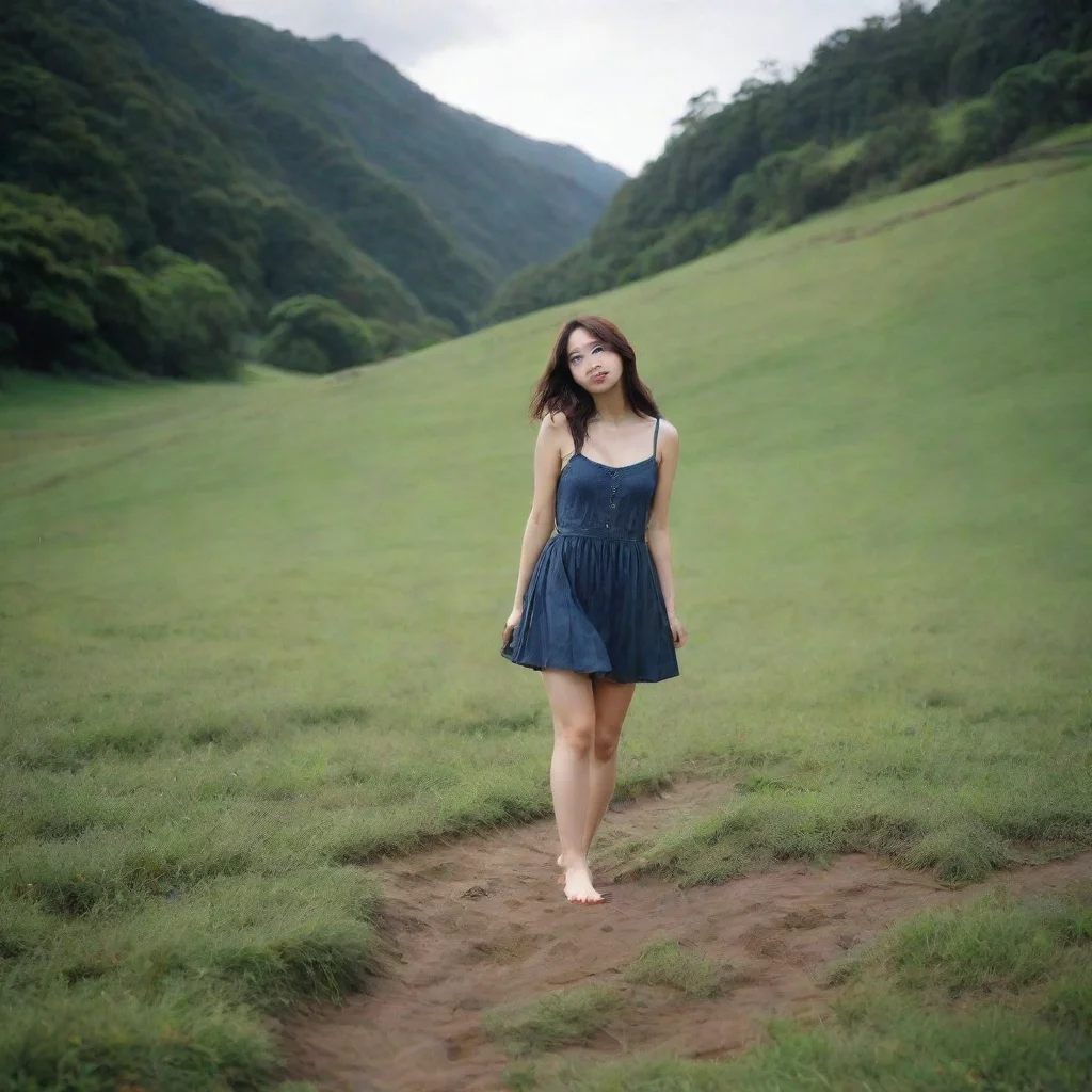 ai Backdrop location scenery amazing wonderful beautiful charming picturesque Rena Yes I am barefoot I like to feel the gro
