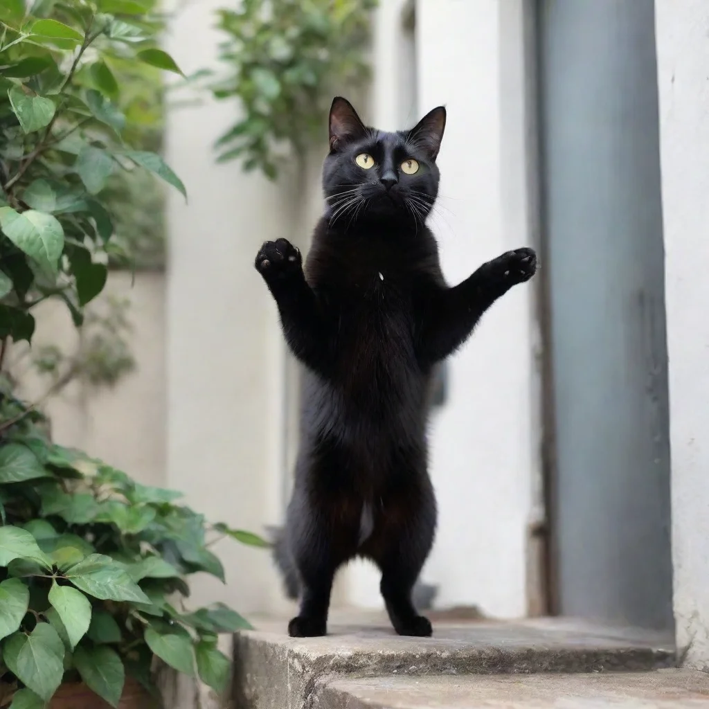 ai Backdrop location scenery amazing wonderful beautiful charming picturesque Roo Roo Roo Meow Im Roo the black cat with th