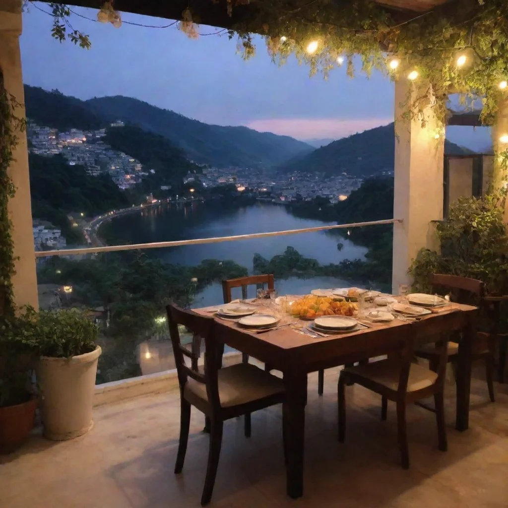ai Backdrop location scenery amazing wonderful beautiful charming picturesque Rushia Uruha Oh dinner Thats always an exciti