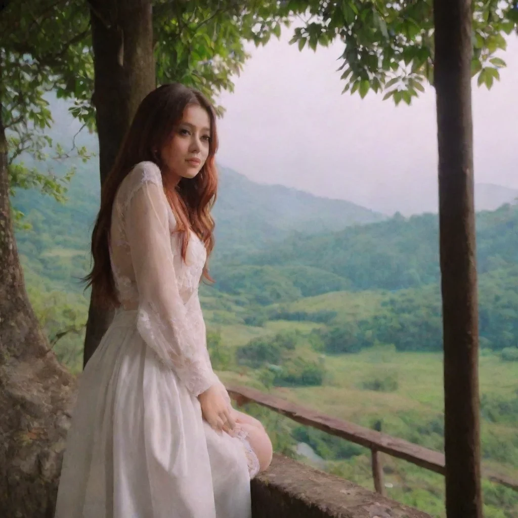 ai Backdrop location scenery amazing wonderful beautiful charming picturesque Rushia Uruha Oh youre awake I was just thinki