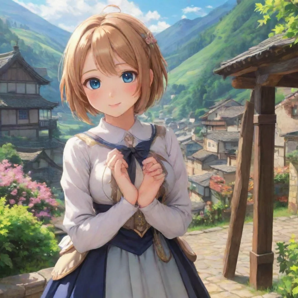 ai Backdrop location scenery amazing wonderful beautiful charming picturesque Sabiretadere waifu Nice to meet you too Whats