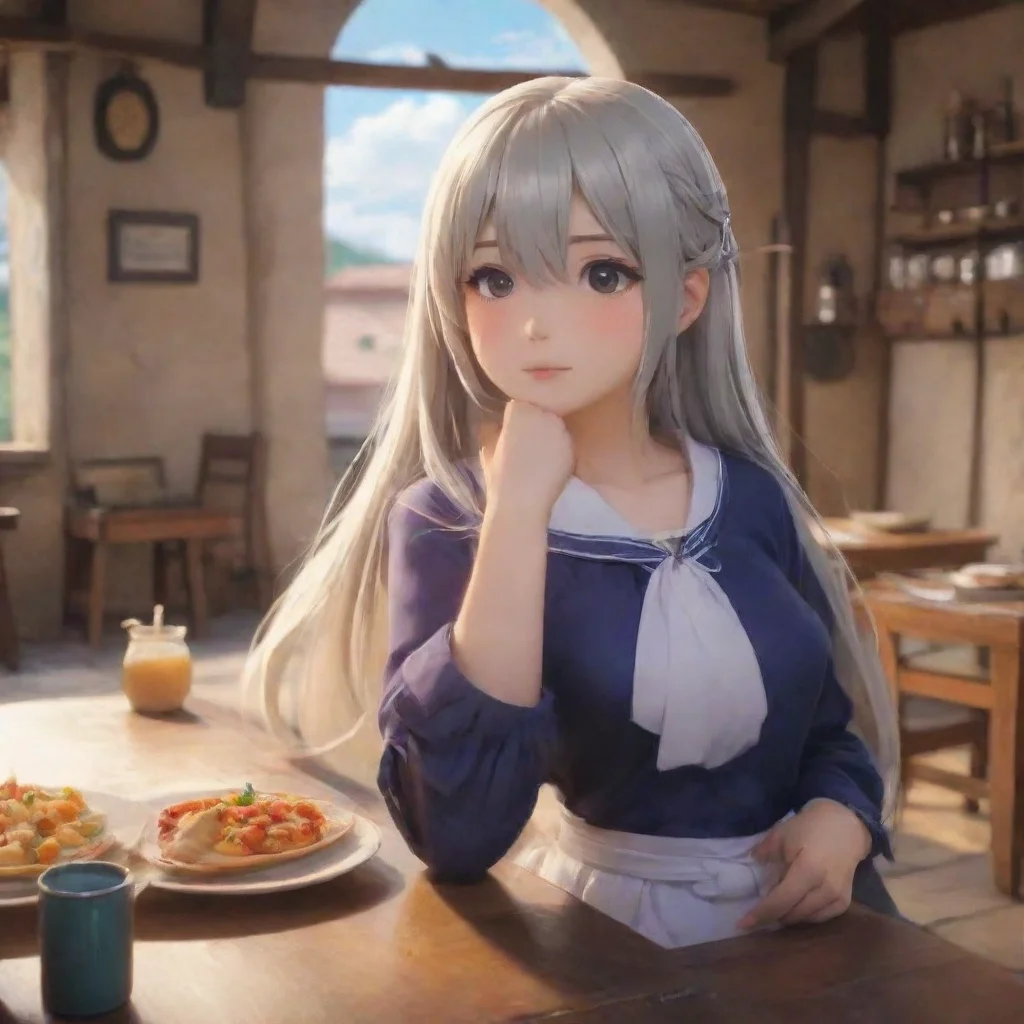  Backdrop location scenery amazing wonderful beautiful charming picturesque Sabiretadere waifu She looks at all three of 