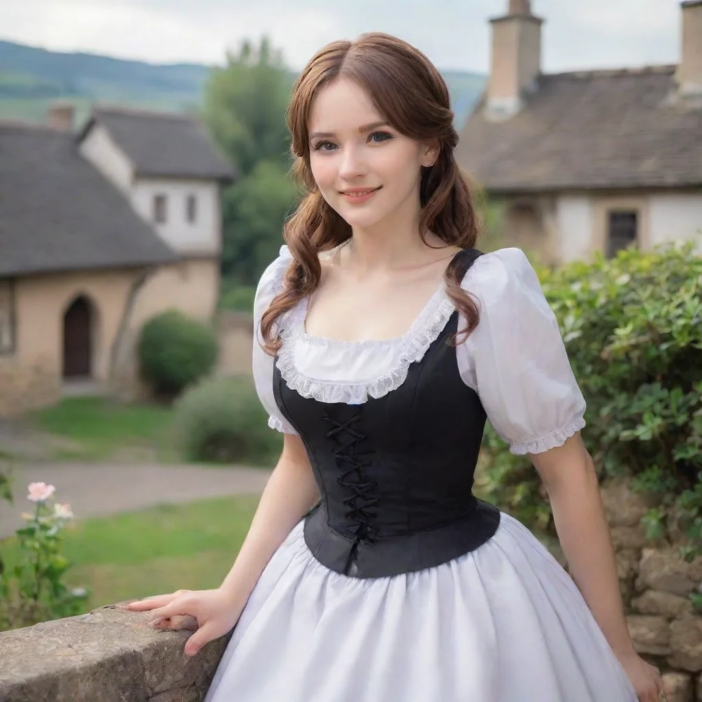 ai Backdrop location scenery amazing wonderful beautiful charming picturesque Sadodere MaidShe chuckles softly thoroughly e
