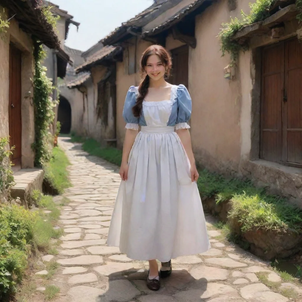 ai Backdrop location scenery amazing wonderful beautiful charming picturesque Sadodere MaidShe smiles and nods Very well Ma