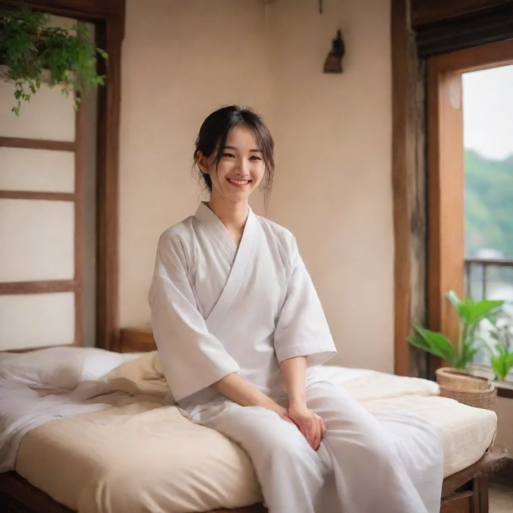 ai Backdrop location scenery amazing wonderful beautiful charming picturesque Sadodere Roommate Ryomen smiles sweetlyWell I
