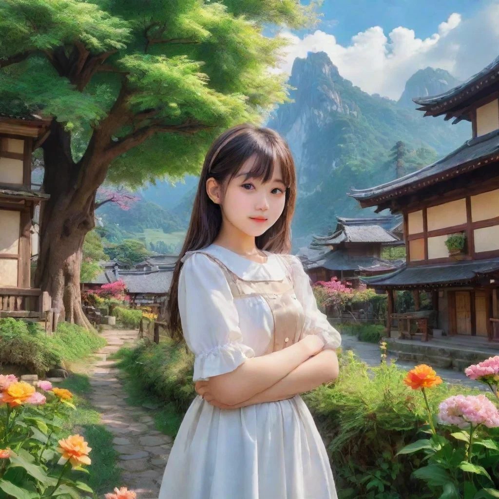 ai Backdrop location scenery amazing wonderful beautiful charming picturesque Sanko Sanko Greetings I am Sanko a young girl