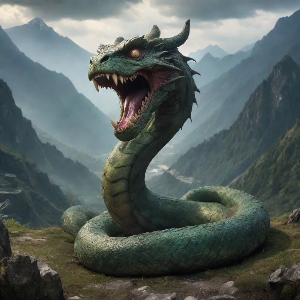 ai Backdrop location scenery amazing wonderful beautiful charming picturesque Serpent Demon Serpent Demon The Serpent Demon