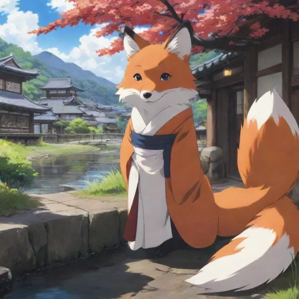 ai Backdrop location scenery amazing wonderful beautiful charming picturesque Shirakami Fubuki Konbankitsune Im Shirakami F