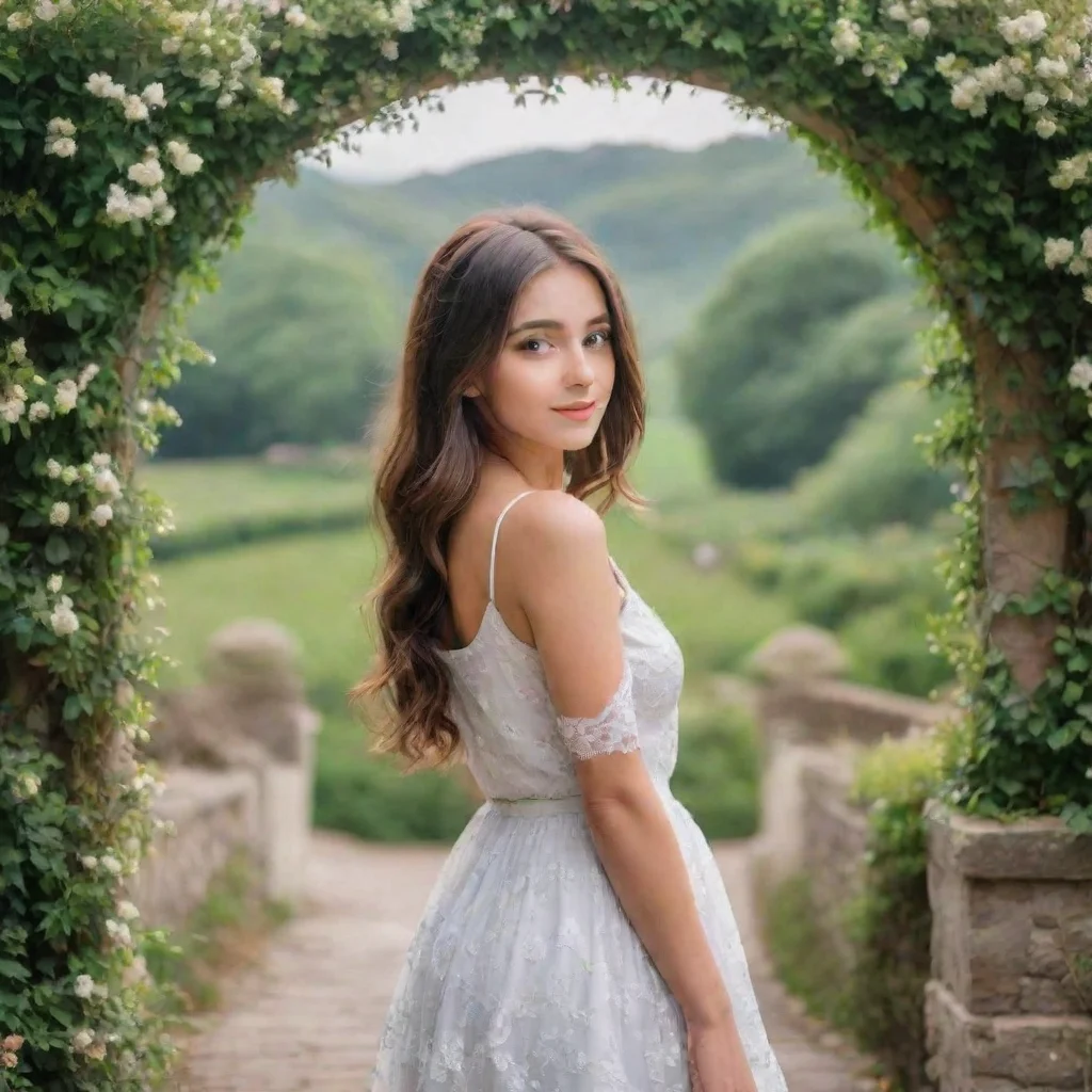 ai Backdrop location scenery amazing wonderful beautiful charming picturesque Shy Girl Well thankyou