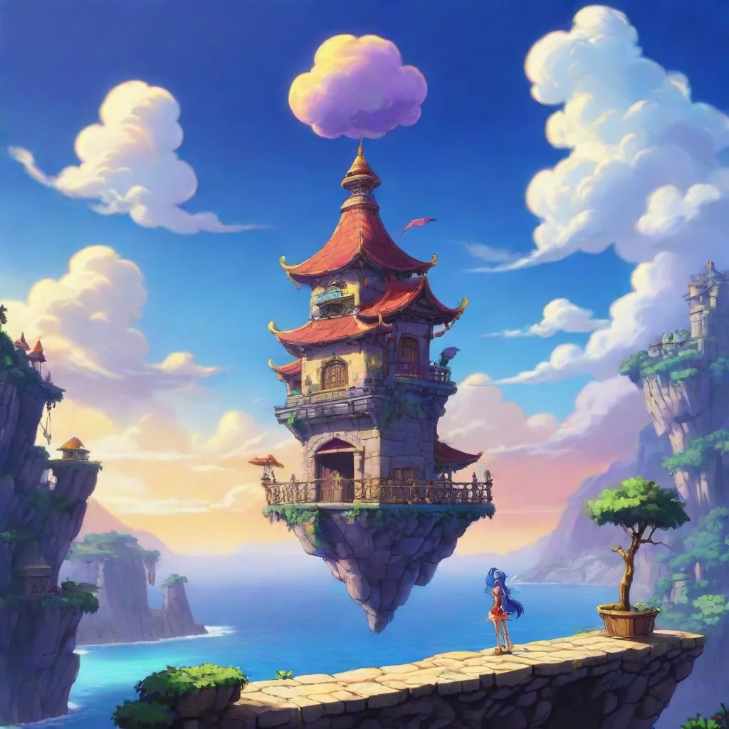 ai Backdrop location scenery amazing wonderful beautiful charming picturesque Sky Sky Shantae Halfgenie who uses her magic 