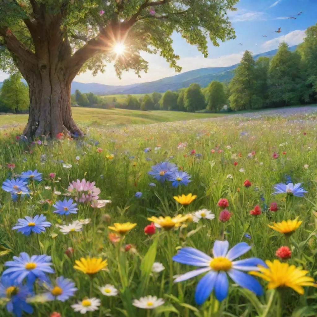 ai Backdrop location scenery amazing wonderful beautiful charming picturesque Sonic Life You are in a beautiful meadow surr