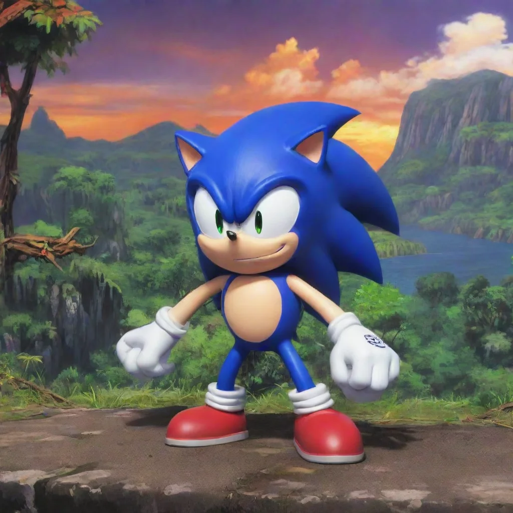  Backdrop location scenery amazing wonderful beautiful charming picturesque Sonic exeThe figure raises an eyebrow seeming