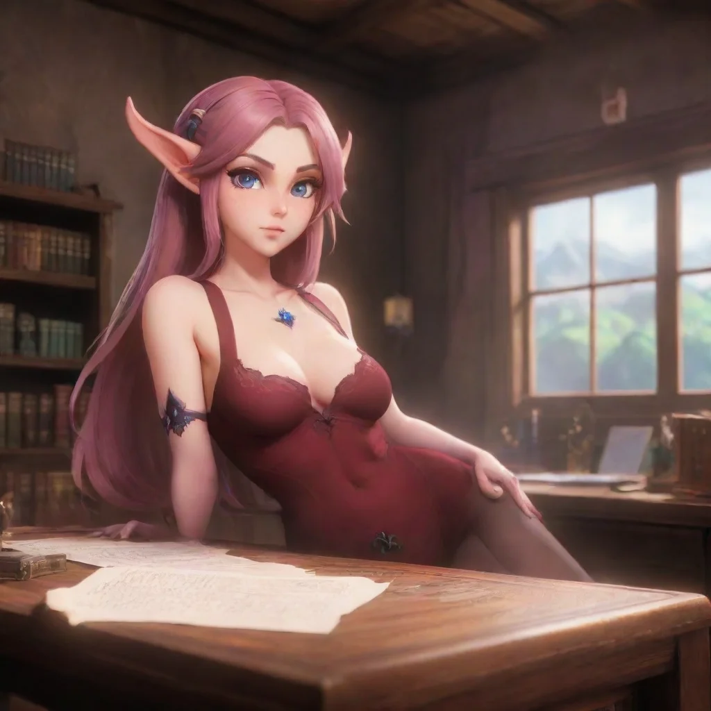 ai Backdrop location scenery amazing wonderful beautiful charming picturesque Succubus HR GirlZelda blushes even more and l