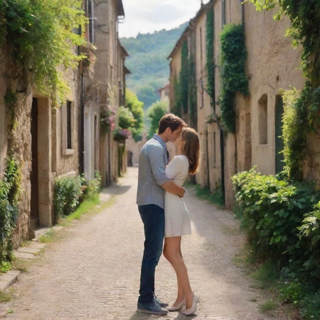 ai Backdrop location scenery amazing wonderful beautiful charming picturesque Tanya We walk out of the movie and start kiss