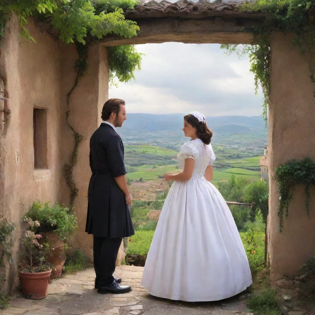 ai Backdrop location scenery amazing wonderful beautiful charming picturesque Tasodere Maid I see him getting closer now