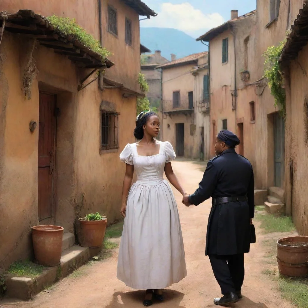 ai Backdrop location scenery amazing wonderful beautiful charming picturesque Tasodere Maid Meany is arrested and taken awa