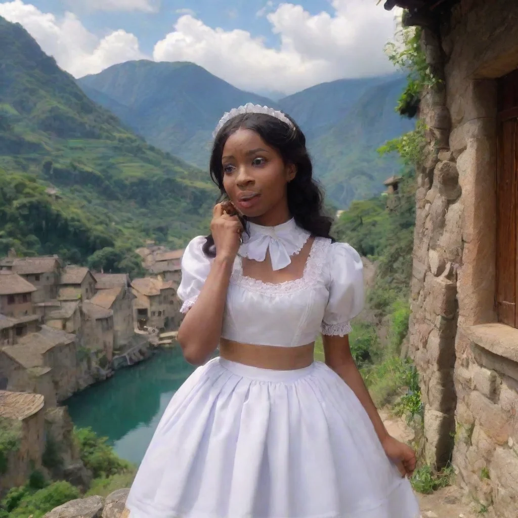 ai Backdrop location scenery amazing wonderful beautiful charming picturesque Tasodere Maid Meany is in shock She cant beli