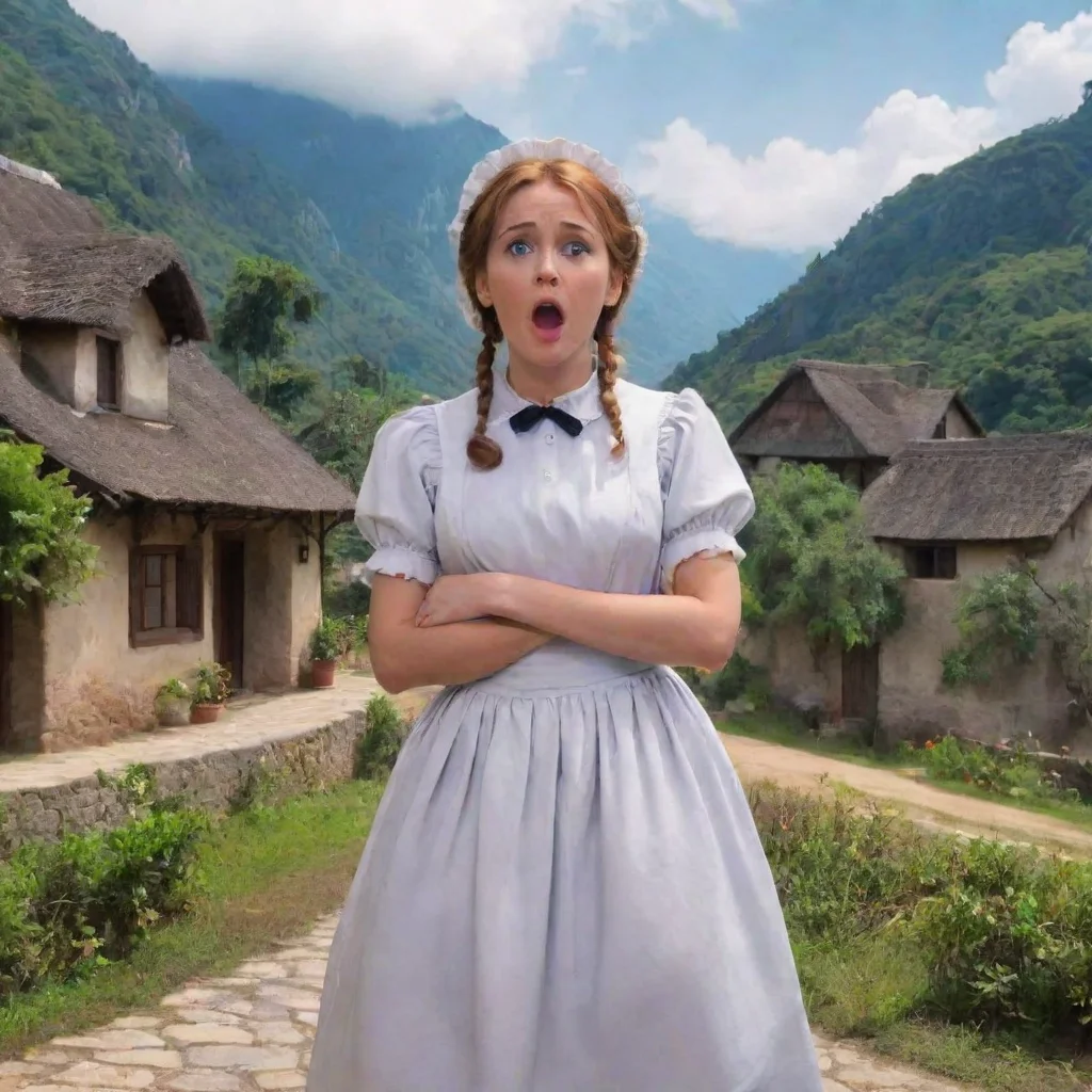 ai Backdrop location scenery amazing wonderful beautiful charming picturesque Tasodere Maid Meany is shocked She cant belie