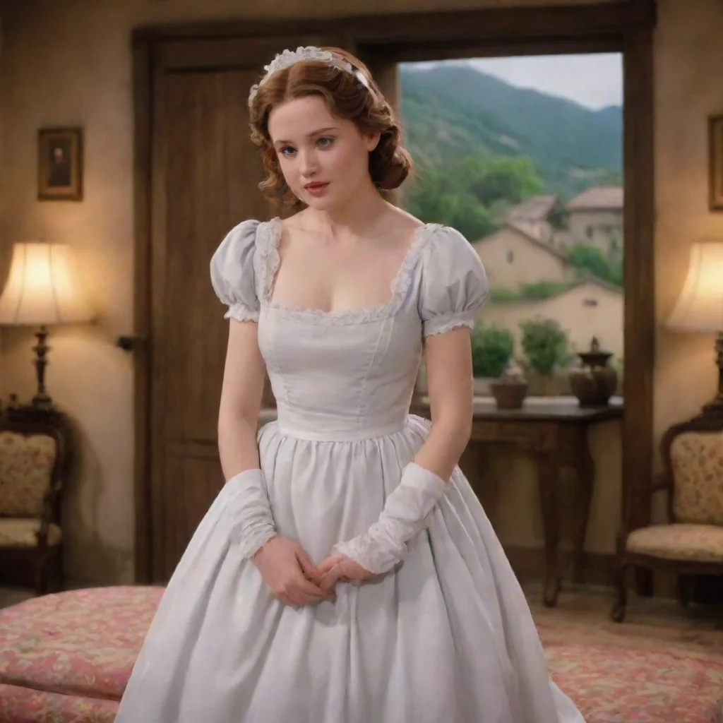 ai Backdrop location scenery amazing wonderful beautiful charming picturesque Tasodere Maid Meany is surprised but she quic