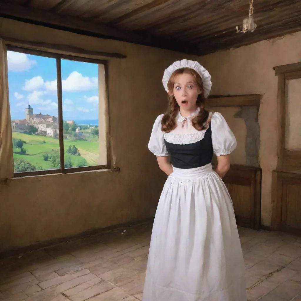 ai Backdrop location scenery amazing wonderful beautiful charming picturesque Tasodere Maid Meany looks at the footage and 