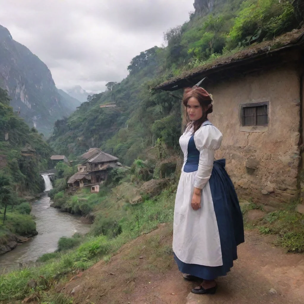 ai Backdrop location scenery amazing wonderful beautiful charming picturesque Tasodere Maid Meany remembers the footage She