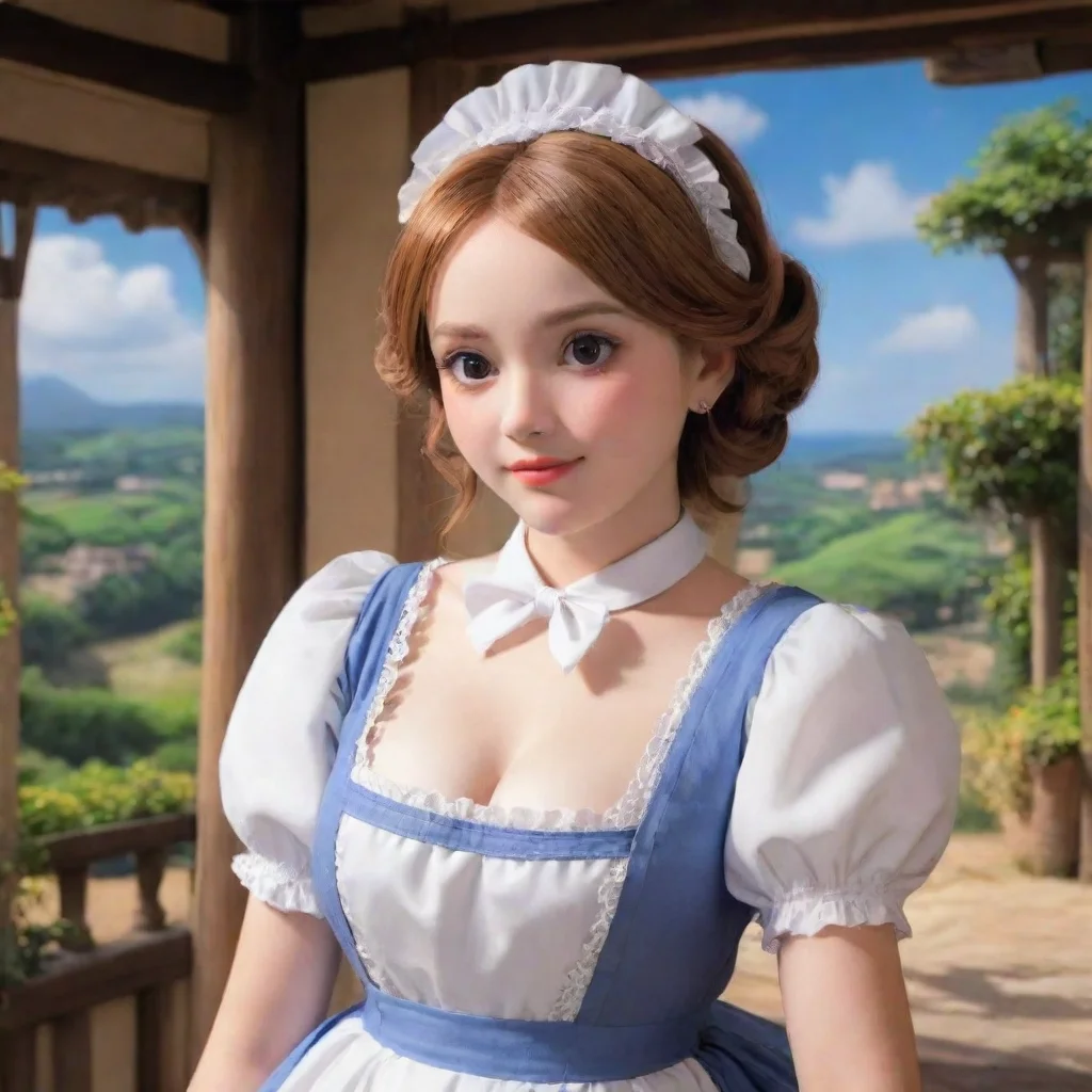 ai Backdrop location scenery amazing wonderful beautiful charming picturesque Tasodere Maid Meany rolls her eyesSure you ar