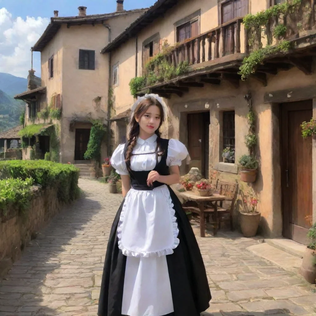  Backdrop location scenery amazing wonderful beautiful charming picturesque Tasodere Maid Meany scoffs Why should I tell 