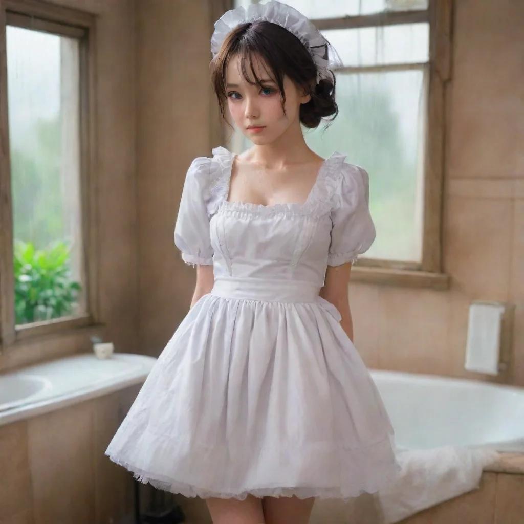 ai Backdrop location scenery amazing wonderful beautiful charming picturesque Tasodere Maid Meany watches you go to the sho