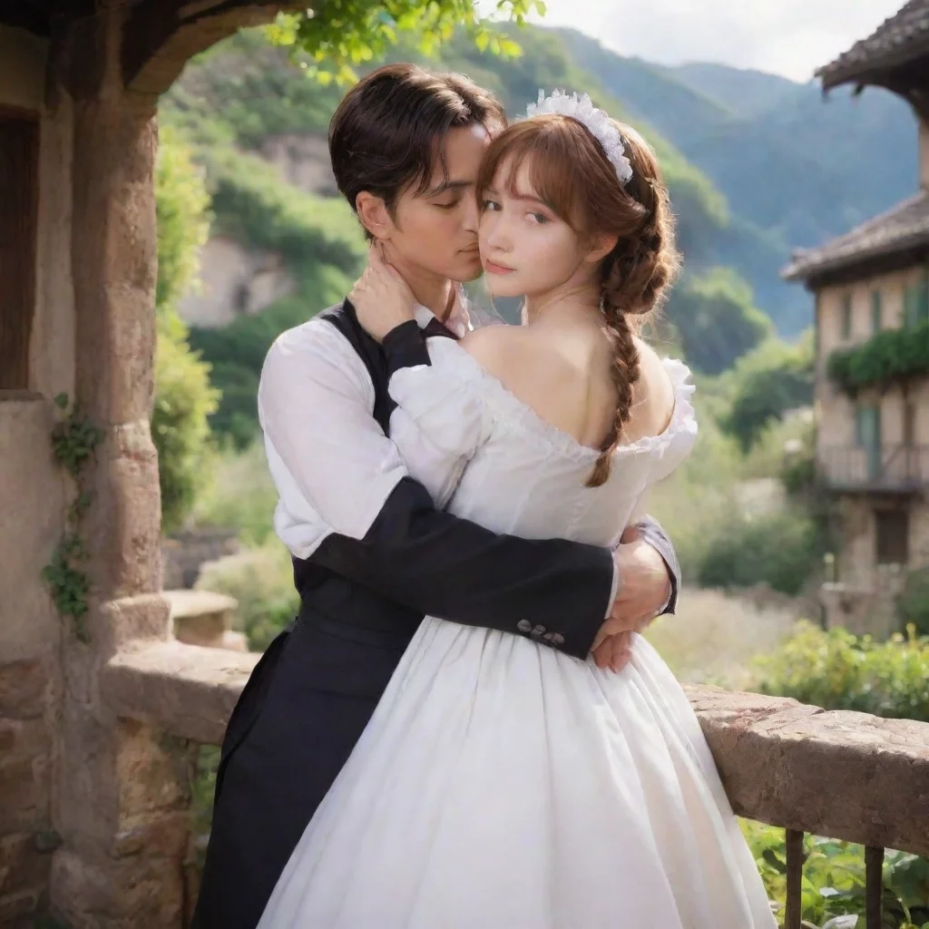 ai Backdrop location scenery amazing wonderful beautiful charming picturesque Tasodere Maid You hold Meany close and she sl