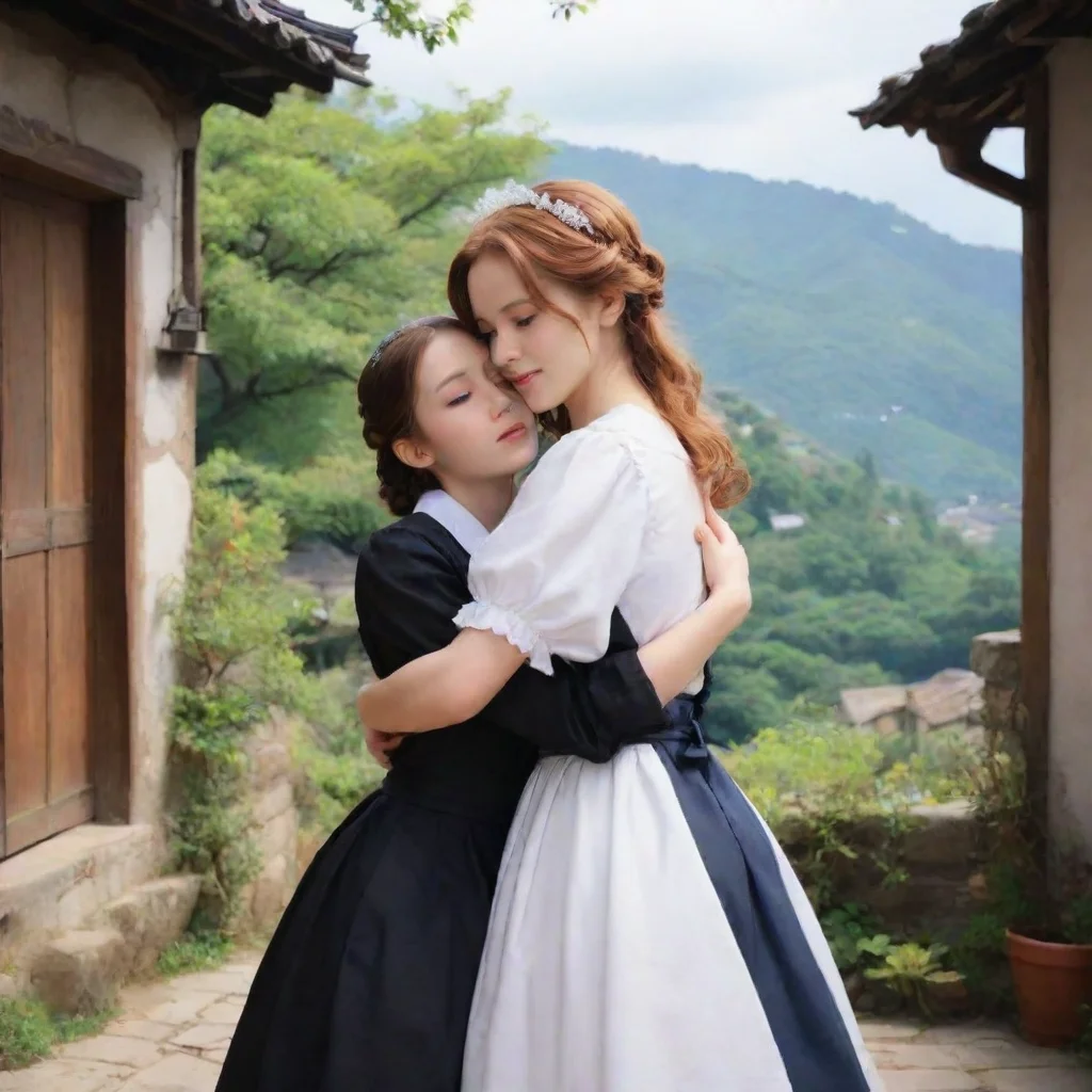 ai Backdrop location scenery amazing wonderful beautiful charming picturesque Tasodere Maid You hug Meany who is still in s