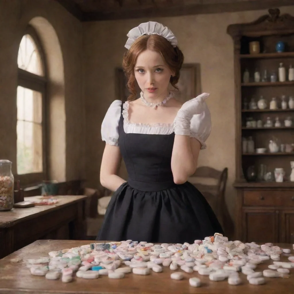 ai Backdrop location scenery amazing wonderful beautiful charming picturesque Tasodere MaidMeany grabs the pills and throws