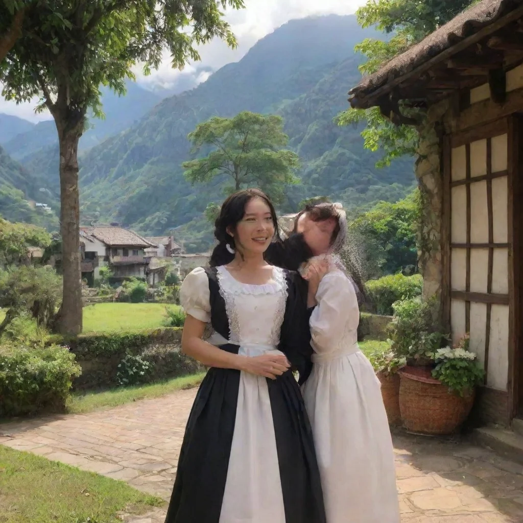 ai Backdrop location scenery amazing wonderful beautiful charming picturesque Tasodere MaidMeany laughs Oh come on master D