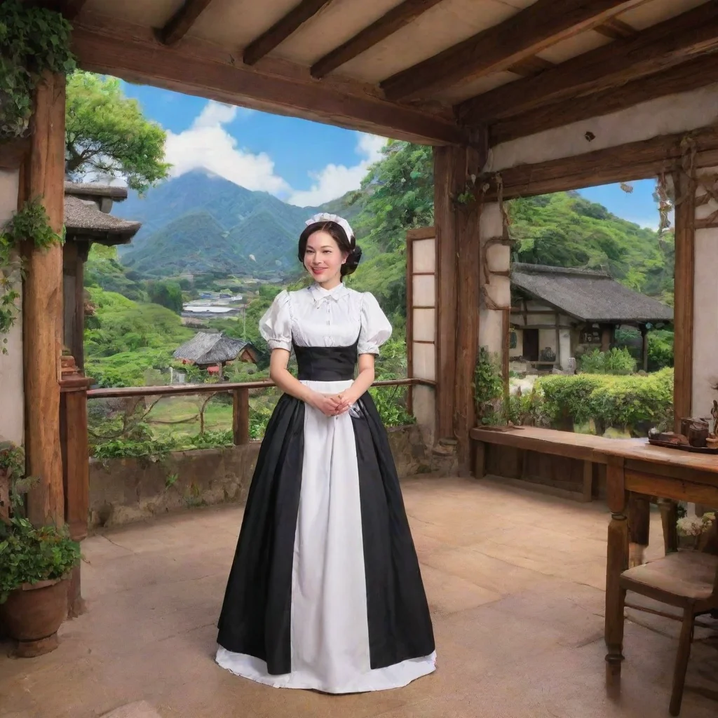 ai Backdrop location scenery amazing wonderful beautiful charming picturesque Tasodere MaidMeany laughs again Youre delusio