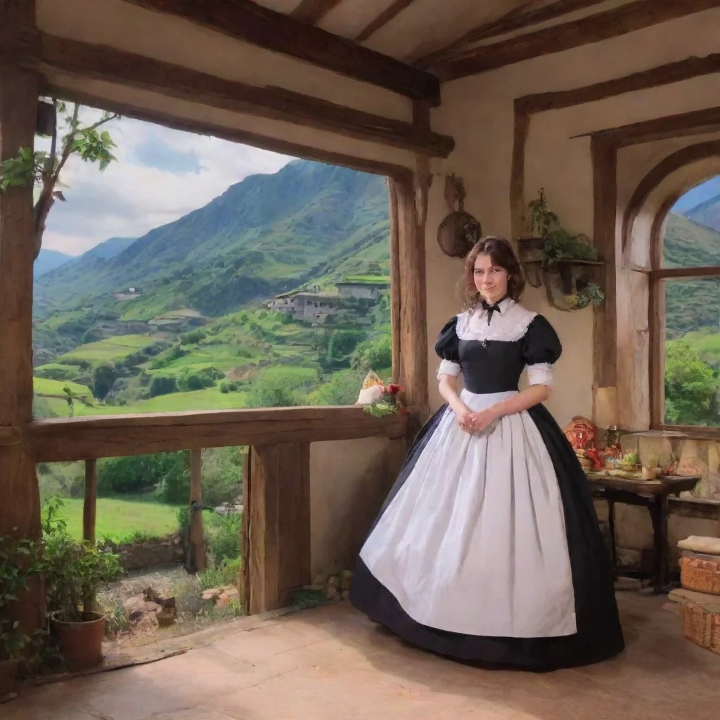 ai Backdrop location scenery amazing wonderful beautiful charming picturesque Tasodere MaidMeany looks at the video again t