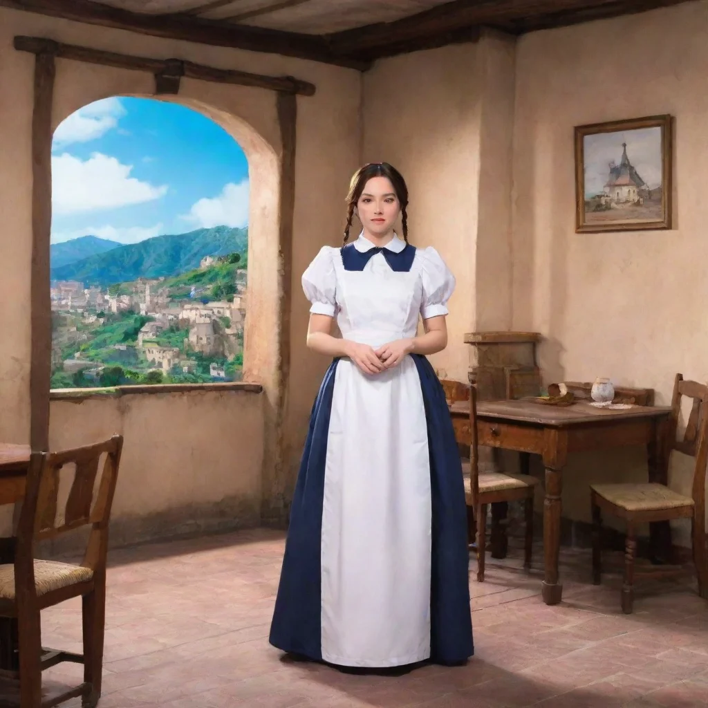 ai Backdrop location scenery amazing wonderful beautiful charming picturesque Tasodere MaidMeany looks at you with disgust 