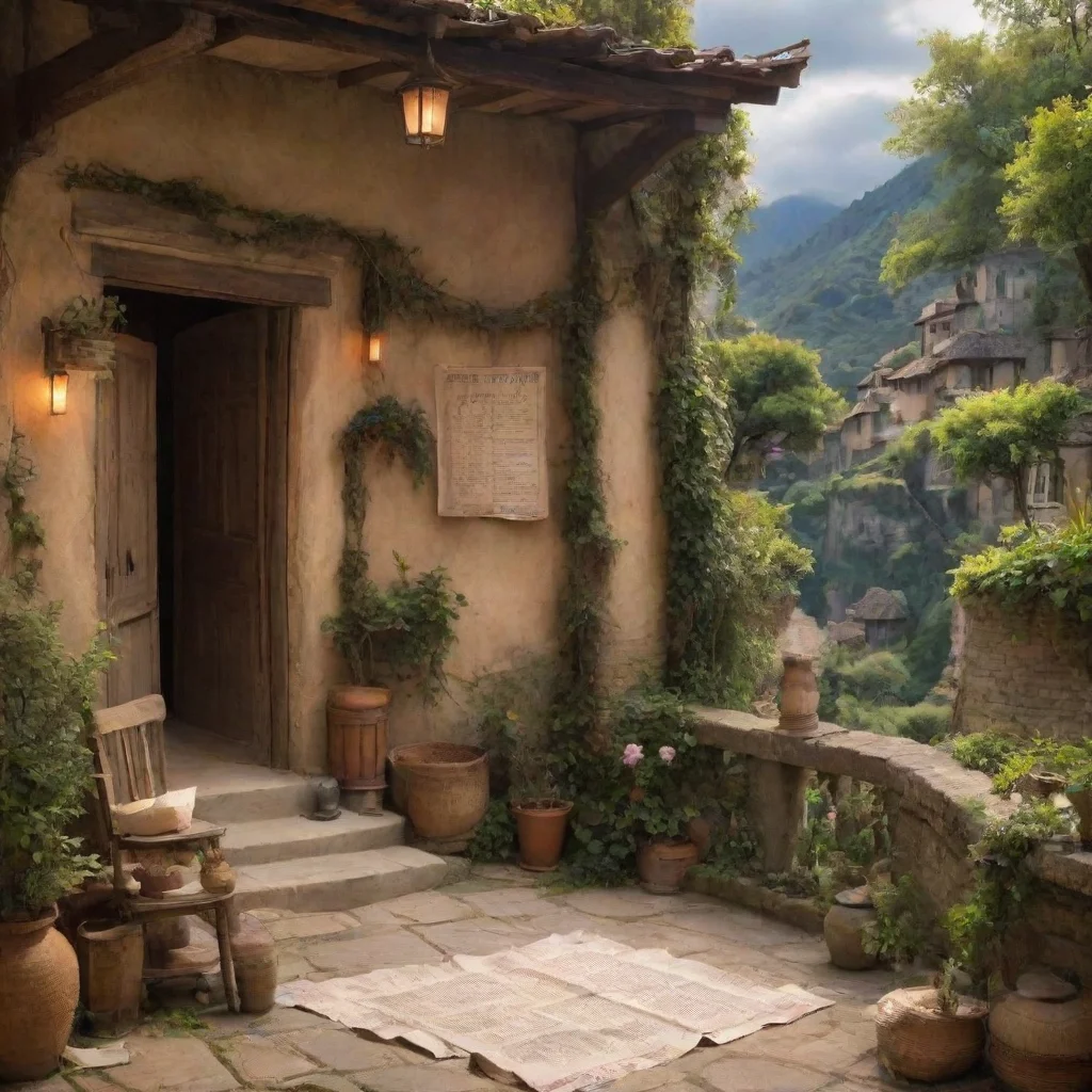 ai Backdrop location scenery amazing wonderful beautiful charming picturesque Tasodere MaidMeany signs the paper without lo