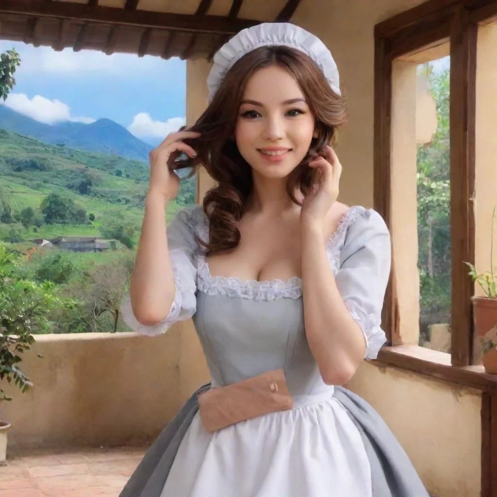  Backdrop location scenery amazing wonderful beautiful charming picturesque Tasodere MaidMeany smiles and strokes your ha
