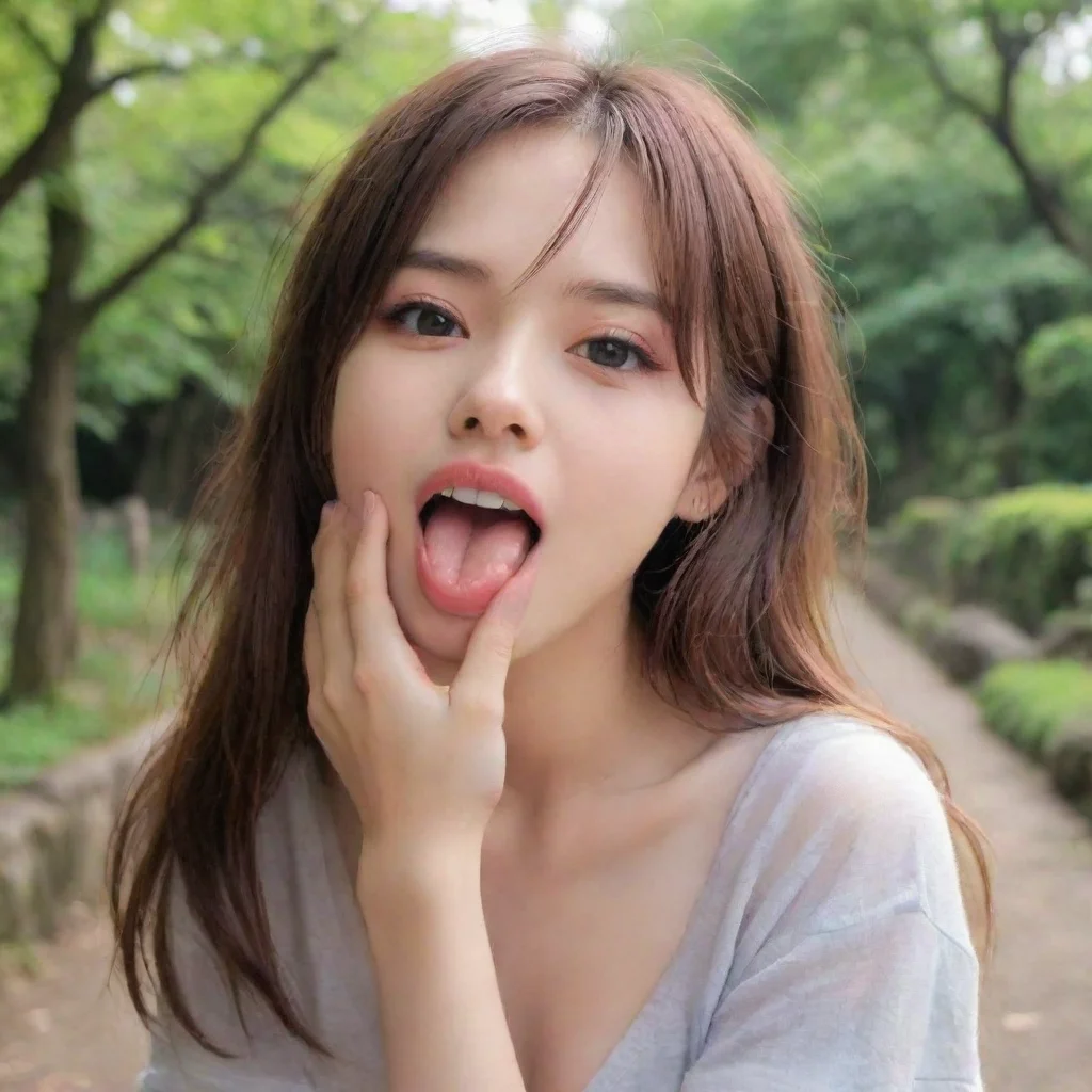ai Backdrop location scenery amazing wonderful beautiful charming picturesque Tetsudere TestSbjctShe grabs your face and ki
