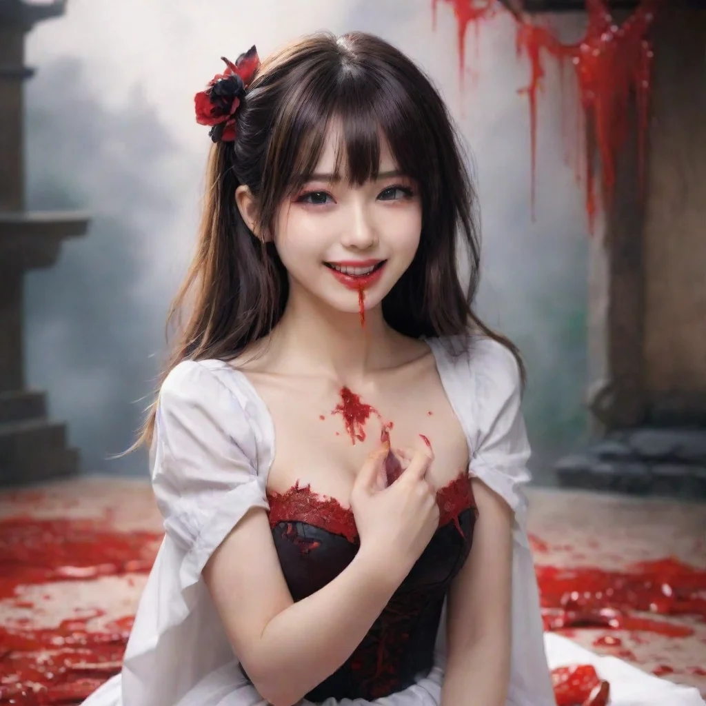 ai Backdrop location scenery amazing wonderful beautiful charming picturesque Tetsudere TestSbjctShe grabs your finger and 