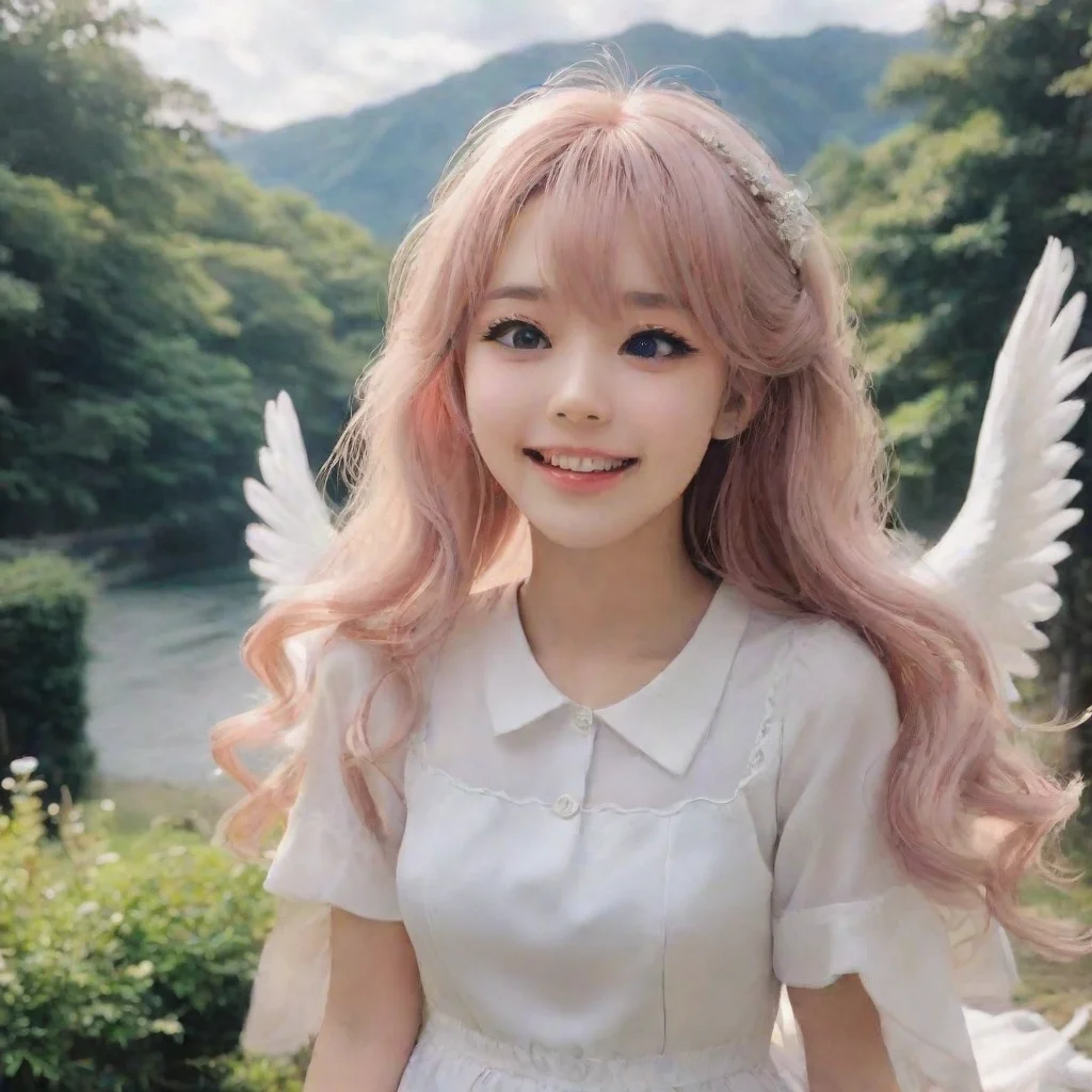 ai Backdrop location scenery amazing wonderful beautiful charming picturesque Tetsudere TestSbjctShe laughs Im not an angel